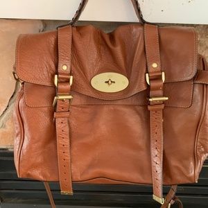Oversized Alexa Mulberry Handbag